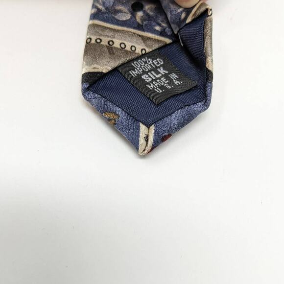 Vintage Jerry‎ Garcia Abstract Striped Silk Tie Made in USA - Picture 3 of 3